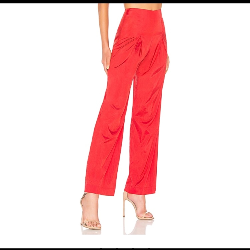 LPA Red Wide Leg High-Waisted Pants - Picture 5 of 13